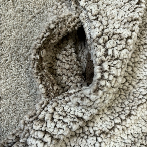 Alpine Sherpa Quarter Zip Fleece Pullover Jacket Sweatshirt Relaxed Large - Picture 4 of 5